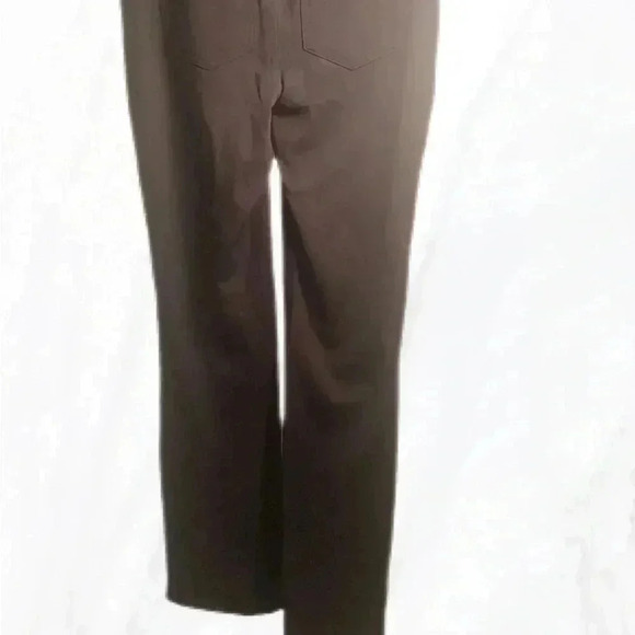 NYDJ Marilyn straight lift tuck slimming stretch 5 pocket black straight pants 2 - Picture 3 of 5